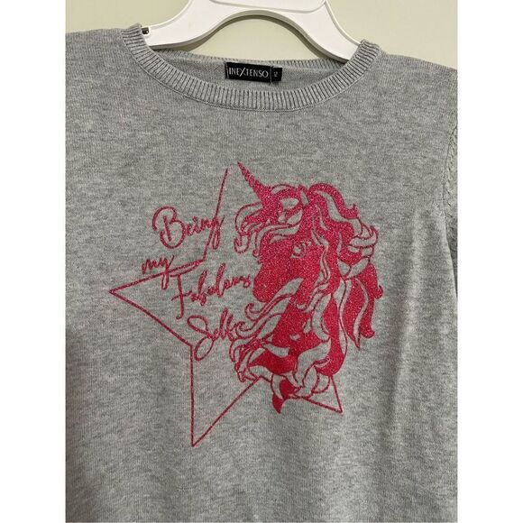 Girl’s Unicorn Sweater - Picture 3 of 7